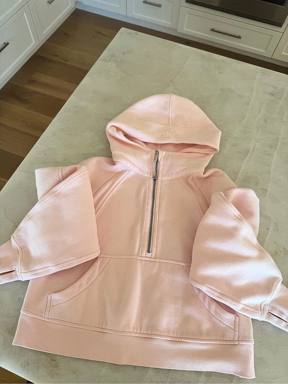 Lululemon Scuba Oversized Half-Zip Hoodie Pink